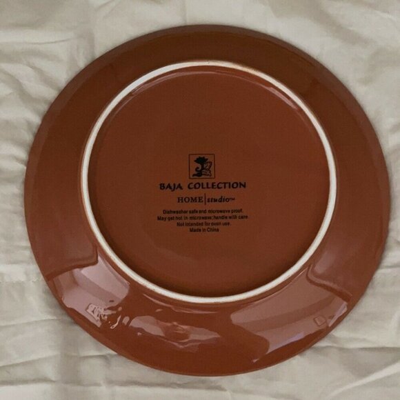 Baja Collection Round & Square Floral Plate Set (2) - Picture 6 of 12